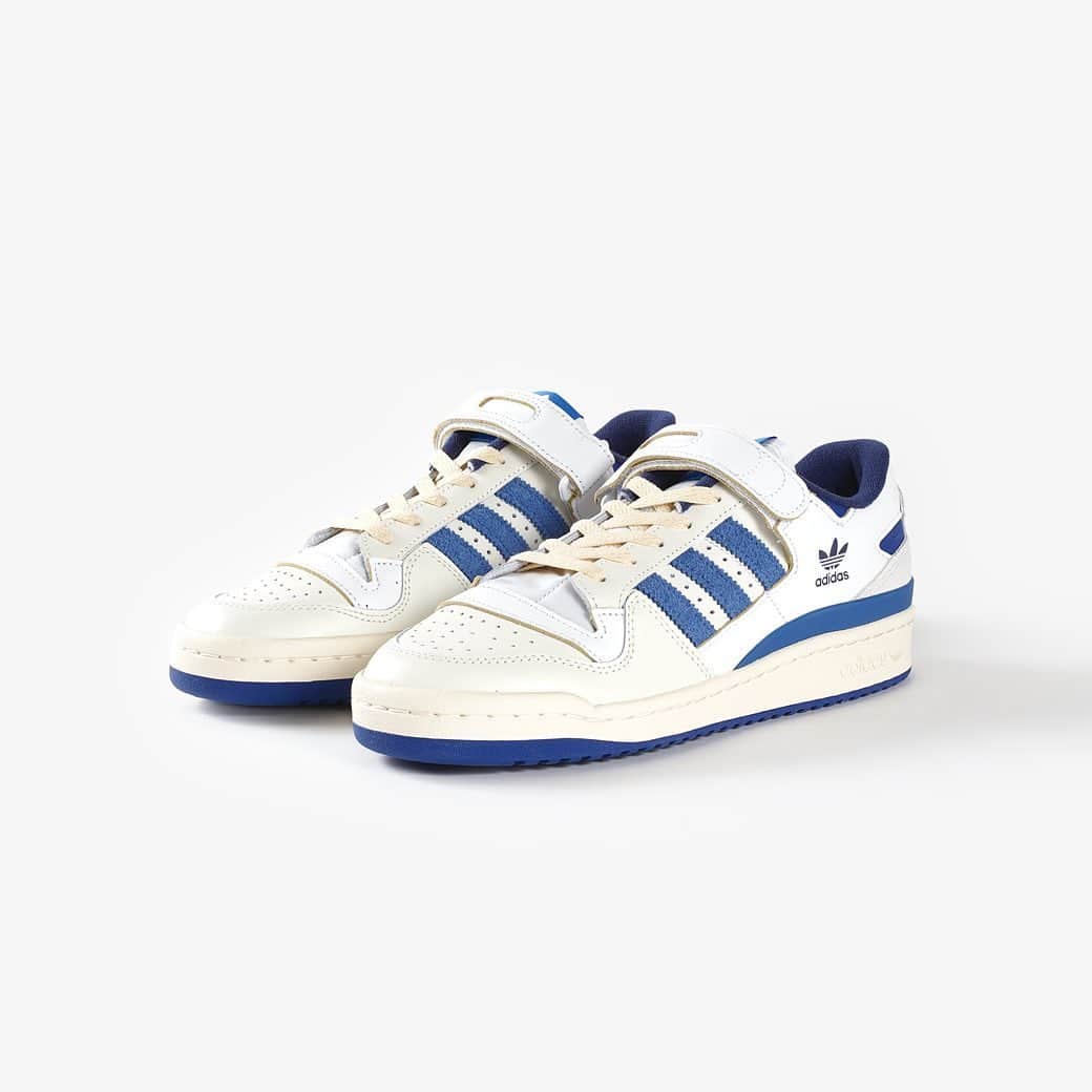 KICKS LAB. [ Tokyo/Japan ]のインスタグラム：「adidas l "FORUM 84 LOW BLUE THREAD" Ftwr White/Team Royal Blue/Cream White l Available on the February 17th in Store and Online Store. #KICKSLAB #キックスラボ」