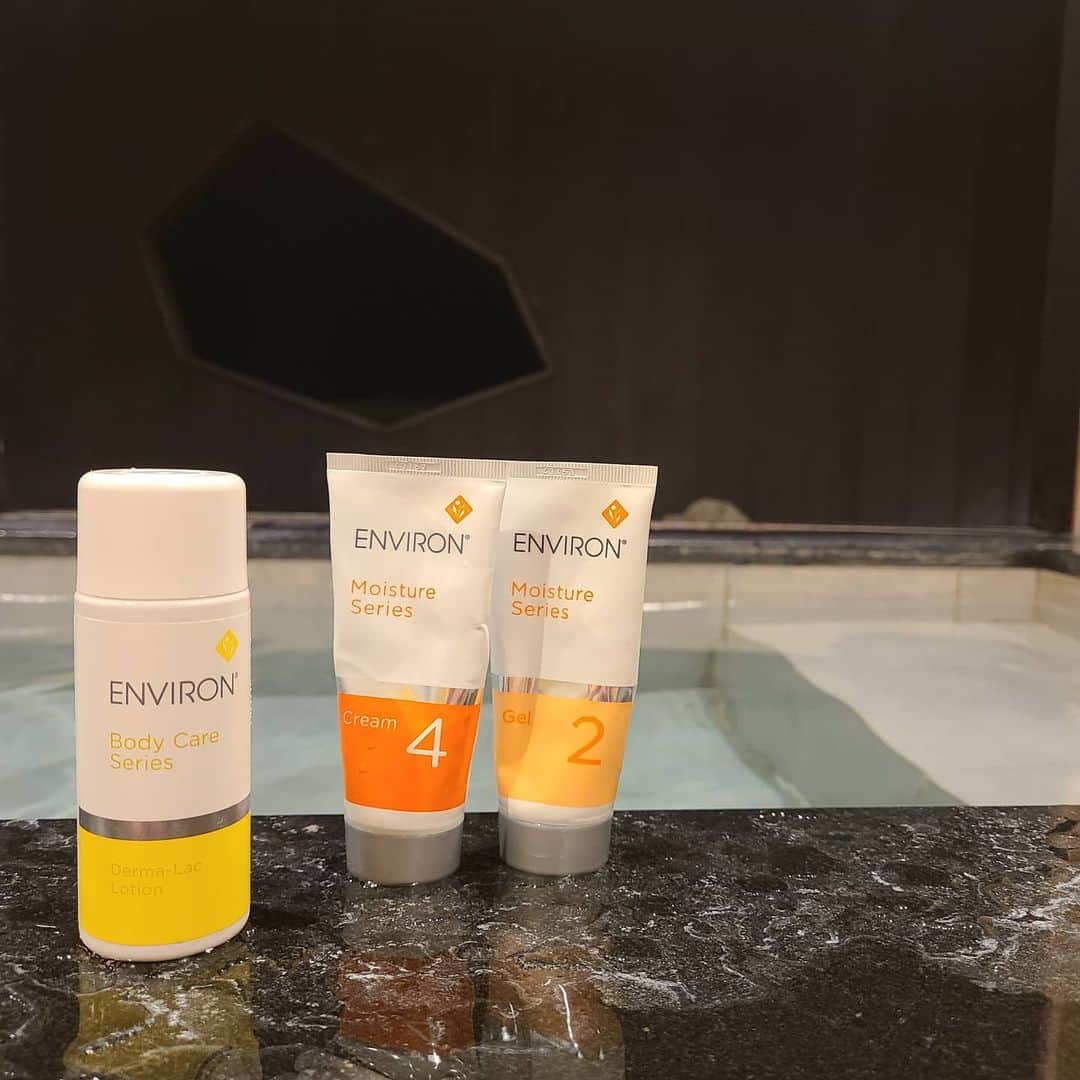 YUKAのインスタグラム：「どこでも#environ   @environ_jp   肌マニアならだれでも しってますよね、、☺️💓  わたしは @career_umeda  で買ってます（ ⑉´ᯅ`⑉ ）💗」