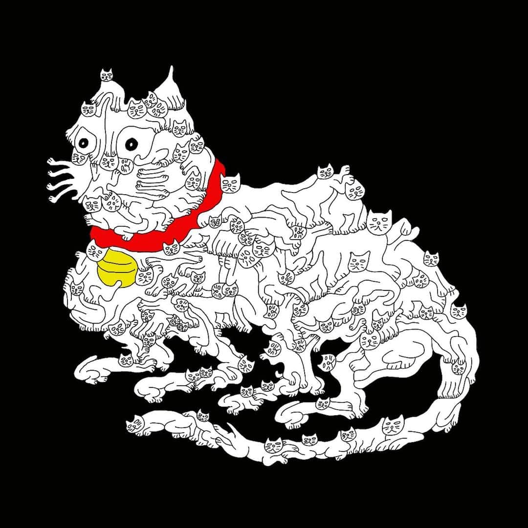 西浦聡生さんのインスタグラム写真 - (西浦聡生Instagram)「Cats in the CAT 🐈  Wickys in the WICKY🐒  #西浦ウィッキー聡生　#wickyart #catsinthecat  #猫の中のネコ #ウィキの中のウィキ #artworks #ねこ #ねこすたぐらむ」2月16日 20時18分 - wicky_nishiura