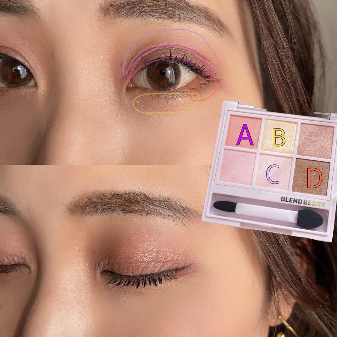 ルナさんのインスタグラム写真 - (ルナInstagram)「ʙʟᴇɴᴅ ʙᴇʀʀʏ 🌸﻿ ﻿ 『BLEND BERRY』から、「SAKURA COLLECTION」が発売されたよ🥺🌸﻿ @blendberry_beauty  ﻿ ------------------------------♡﻿ セット内容⏬﻿ ﻿ 📎オーラクリエイション002﻿ 📎プリズムシャイングリッター003﻿ 📎 玉城ティナコラボポーチ﻿ ﻿ ♡ -----------------------------﻿ ﻿ 使いやすい桜カラーのピンク基調の﻿ パレットが可愛すぎる🙋‍♀️﻿ イエローは下瞼に乗せるとキラキラして﻿ 目元が明るくなるよ👀✨﻿ ﻿ キラキラのリキッドシャドウは﻿ 最後に上瞼の真ん中に乗せると﻿ 立体感が出て可愛いんだ❤️﻿ ﻿ ＊﻿ ＊﻿ ＊﻿ ﻿ #ブレンドベリー #桜コレクション #オーラクリエイション #プリズムシャイングリッター #リキッドアイシャドウ #ピンクメイク #春メイク﻿ #春コスメ #新作コスメ #コスメマニア #コスメレビュー #コスメレポ #コスメ垢 #コーセー #カラーメイク #玉城ティナ #blendberry #kose #sakuracollection #sakura #japanesecosmetics #asianmakeup #newcosmetics #makeup #springcollection #springmakeup #pinkmakeup」2月16日 21時00分 - runakumaa