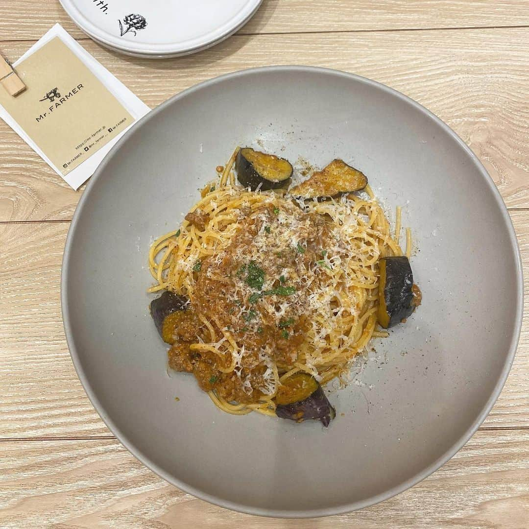 小森虹那さんのインスタグラム写真 - (小森虹那Instagram)「. パスタの名前忘れちゃった🍝  でも、この間プラ〜っと入った所が すっごく美味しかった〜👩🏻‍🦰🧡  #mrfarmer #パスタ #パスタランチ  #カフェ #東京グルメ #東京カフェ」2月16日 21時48分 - kmr__27