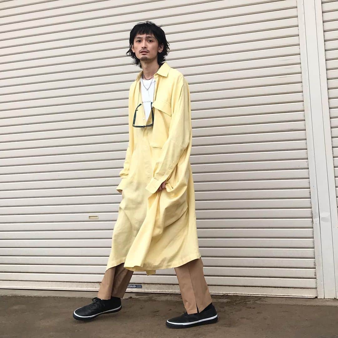 君嶋麻耶のインスタグラム：「ワンピース #marrakshilife #iroquois_head_shop  #fashion #mensfashion #used #vintage #cordinate #コーディネート #コーデ #ファッション #メンズファッション #ユーズド #ヴィンテージ #usedclothing #古着」