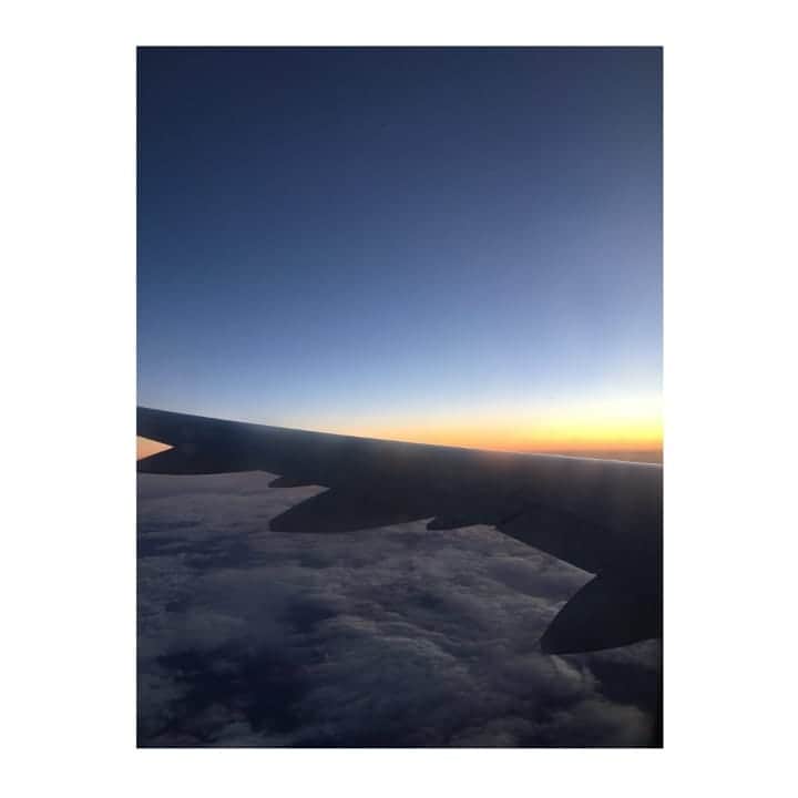 のインスタグラム：「めちゃくちゃ嬉しくて、嬉しくて嬉しくて浮かれそうになるけど、浮かれるより先にやれること全てやって臨みたいという気持ちが先行して逆に粛々と生活を大切にしていたくなる。 面白くない人間だけどそういう性分なのだよね。笑 にしてもほんとにむちゃくちゃ嬉しいな。 絶対返したい。ご恩と、感謝の気持ちを🐕 変わらず一つ一つ、真摯にやってこ～～ . 📸 ずっと前の、大好きな飛行機からの✈️ 旅いきたーーー」