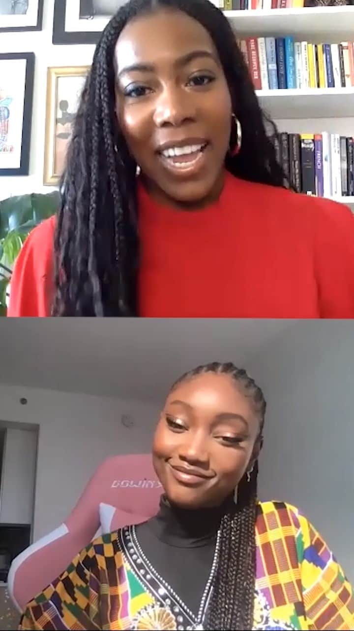Revlonのインスタグラム：「Our brand ambassador (and former school teacher turned top model) @eniolaabioro virtually sat down with stylist and Vice President of Fashion at Bustle, @tiffanyreid, to discuss what it means to be Black women in their industries, in today's world, and their hopes for the future. Stay tuned as we continue to celebrate #BlackHistoryMonth by recognizing the people and moments that have shaped the world of beauty and beyond ❤️」
