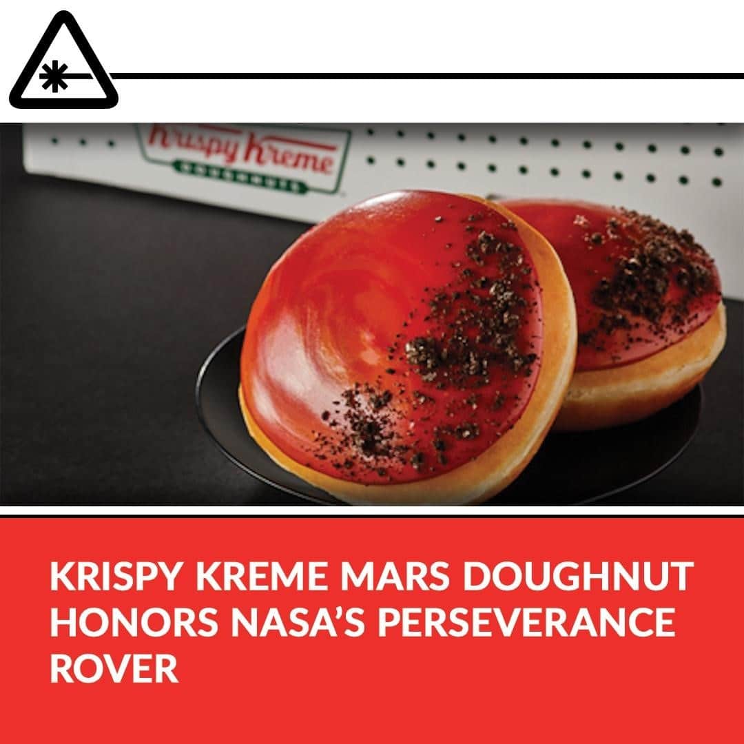 クリス・ハードウィックさんのインスタグラム写真 - (クリス・ハードウィックInstagram)「Krispy Kreme has announced a special new Mars-inspired doughnut that captures the Red Planet’s rocky terrain.⁠ link in bio」2月17日 10時01分 - nerdist