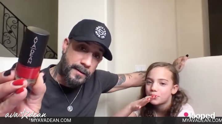 A.J.のインスタグラム：「Chatting about our nail polish colors with half of the namesake of @avadeanbeauty. What colors would you like to see in the future? Follow the link in my bio to get yours!!!」