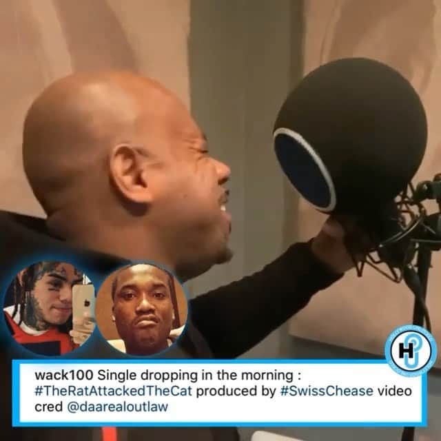ファンクマスター・フレックスのインスタグラム：「Hahahaha! 69 shouldn’t be waiting for anyone in parking lot after club with a camera! Meek was right not to engaging/fight no one who cooperates! JUST MY OPINION!  BUT- This Wack100 vid and caption is beyond hilarious! I can’t breathe!  WHATS YOUR OPINION? HIT THE COMMENTS👇」