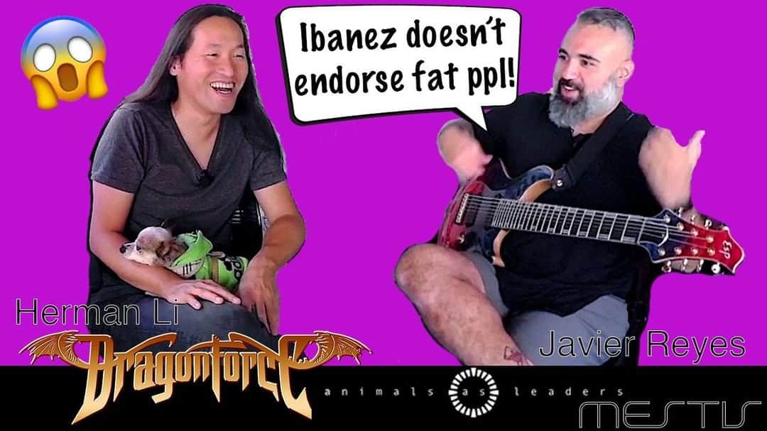 DragonForceさんのインスタグラム写真 - (DragonForceInstagram)「@hermanli  Shred Talk with @jjavierreyess of @animalsasleaders @mestisofficial  Leave me a comment, let us know what you think! :) Links on bio to YT!  #dragonforce #hermanli #shredtalk #javierreyes #animalsasleaders #mestis #shredguitar #djent #8stringguitar」2月17日 2時00分 - dragonforcehq
