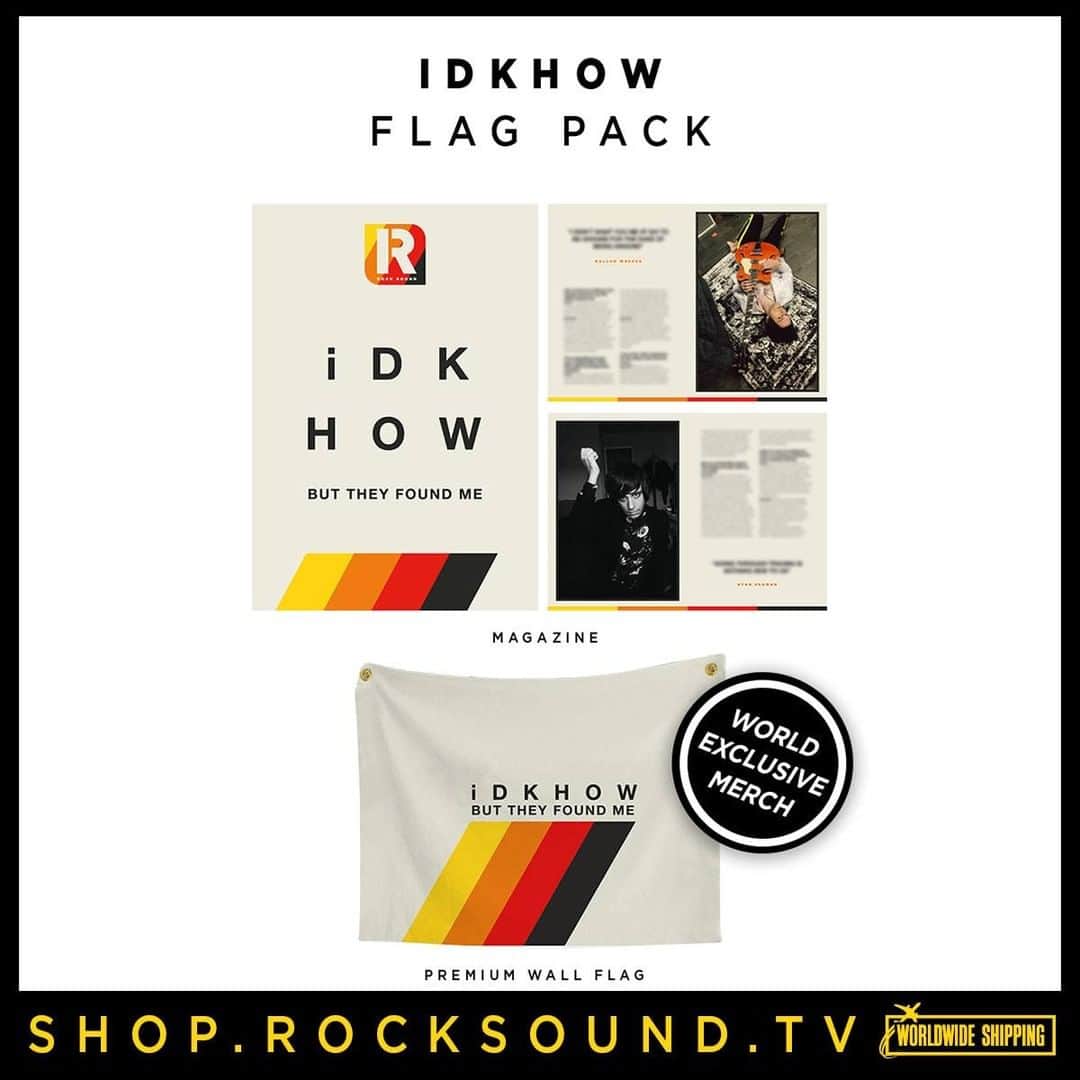 Rock Soundのインスタグラム：「This is the story of ‘Razzmatazz’, as told by I Don't Know How But They Found Me!  Grab your premium magazine to read Dallon Weekes and Ryan Seaman dive deeper into their incredible debut album than ever before alongside brand new and exclusive photos shot remotely during lockdown, PLUS a world exclusive wall flag that you can only get right here with Rock Sound!  Available worldwide right now from store.rocksound.tv/iDKHOWmag-in」