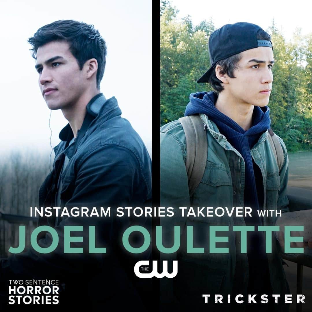 The CWのインスタグラム：「A double dose of the supernatural.  @joel.oulette is taking over before tonight's new episodes! #TwoSentenceHorrorStories #Trickster」