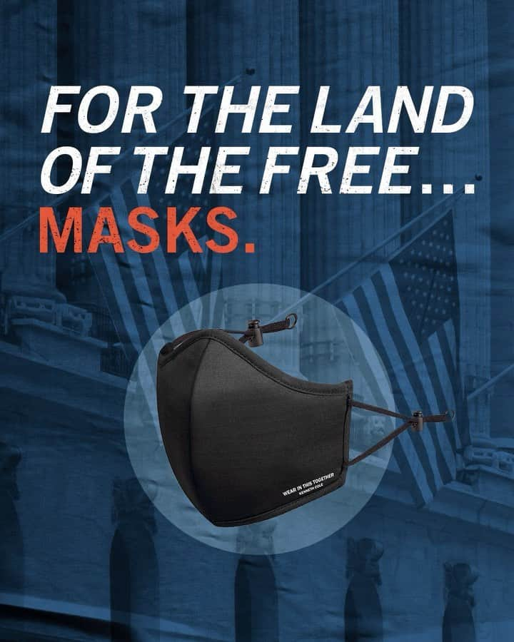 ケネスコールのインスタグラム：「To help you with the @potus #100daymaskchallenge get a FREE 3-pack of The Perfect Mask just by purchasing a pair of full-price footwear at KennethCole.com.  #MaskUp ⁣ #ShoeAwayTheVirus ⁣ #100DayChallenge ⁣ #POTUS ⁣ #PrOTectUS⁣」