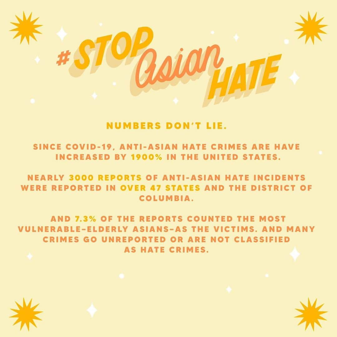 ハリー・シャム・ジュニアのインスタグラム：「Swipe ➡️ 👆🏻#StopAsianHate 🎨 by @haveanicedayy_」
