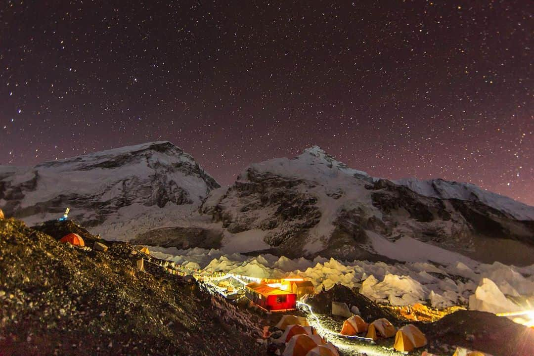 thephotosocietyさんのインスタグラム写真 - (thephotosocietyInstagram)「Photo by @therealmarkfisher // Everest base camp, perched at 5,300 meters, is as close as you can get to a true village in the Himalayas, literally chiseled and chopped out of the ever-changing and melting ice.」2月17日 3時05分 - thephotosociety