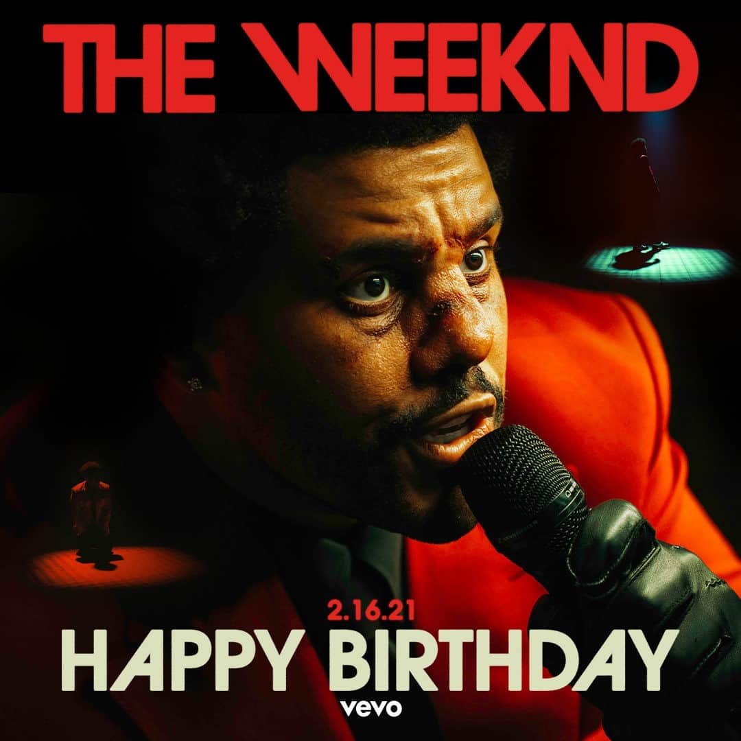 Vevoさんのインスタグラム写真 - (VevoInstagram)「HBD to the Starboy 🤩 Celebrate @theweeknd with "Save Your Tears," "Can't Feel My Face," and more of Abel's hits! ⠀⠀⠀⠀⠀⠀⠀⠀⠀ ▶️[Link in bio] #TheWeeknd」2月17日 3時30分 - vevo
