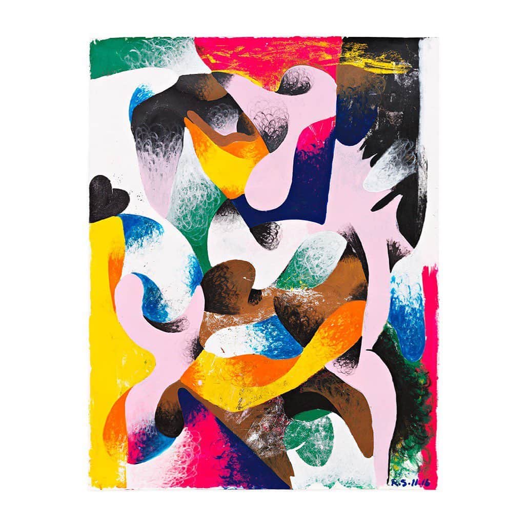 ティーバッグスのインスタグラム：「‘Reaching for Heaven’ ✨ Our Black artist spotlight continues with #ReginaldSylvesterII, whose vibrant works explore topics of race, sexuality, religion and spirituality through evolved abstraction. #ArtWeLove #MISAworld」