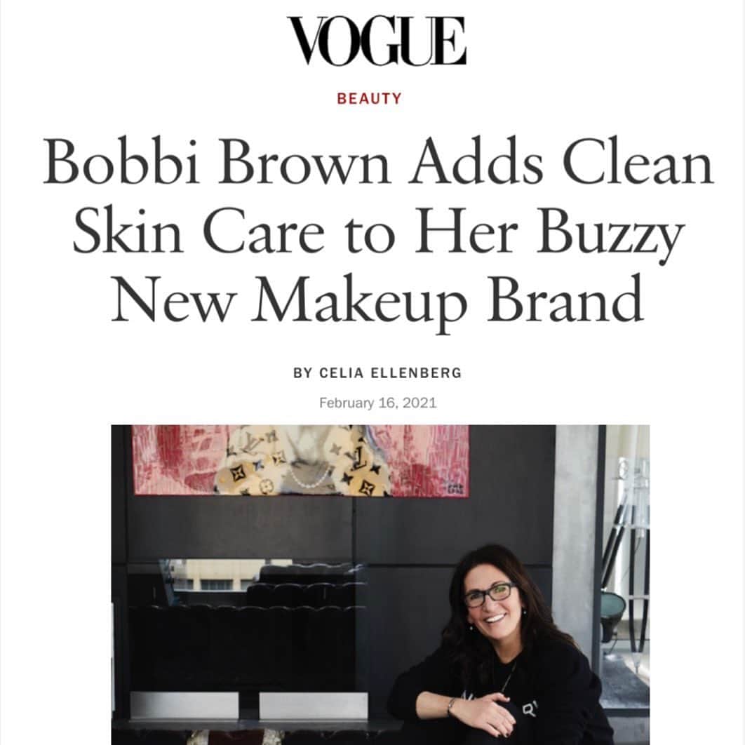 ボビー・ブラウンのインスタグラム：「Thanks @celia_ellenberg and @voguemagazine @voguebeauty The story was so beautifully written and much appreciated @jonesroadbeauty」