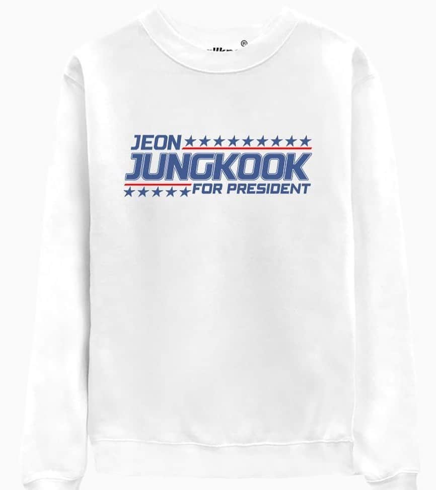 allkpopTHESHOPさんのインスタグラム写真 - (allkpopTHESHOPInstagram)「😜 #Jungkook 4 Prez  https://shop.allkpop.com/products/bangtan-president-crew」2月17日 5時12分 - allkpoptheshop