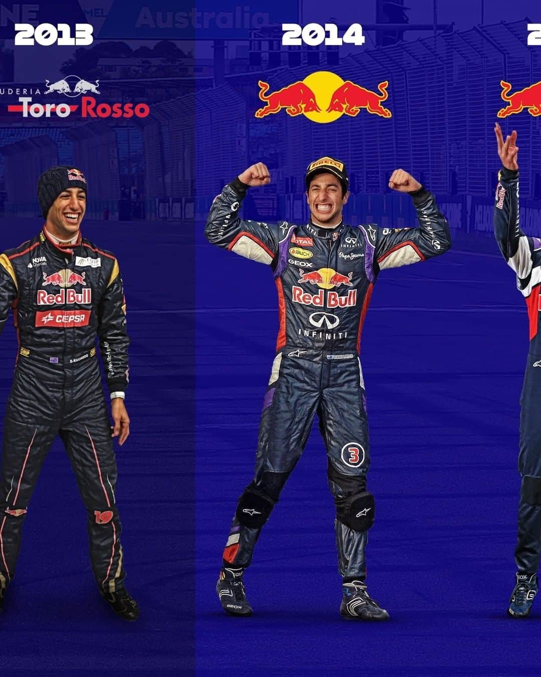 F1さんのインスタグラム写真 - (F1Instagram)「Suits you, @danielricciardo! 😃  Swipe 👈  #Formula1 #F1」2月17日 5時30分 - f1