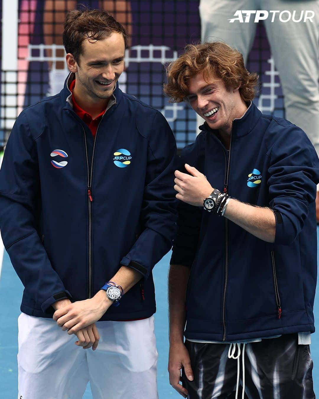 ATP World Tourさんのインスタグラム写真 - (ATP World TourInstagram)「Opponents today. ⚔️ Friends always. 🤝 #AusOpen」2月17日 5時32分 - atptour