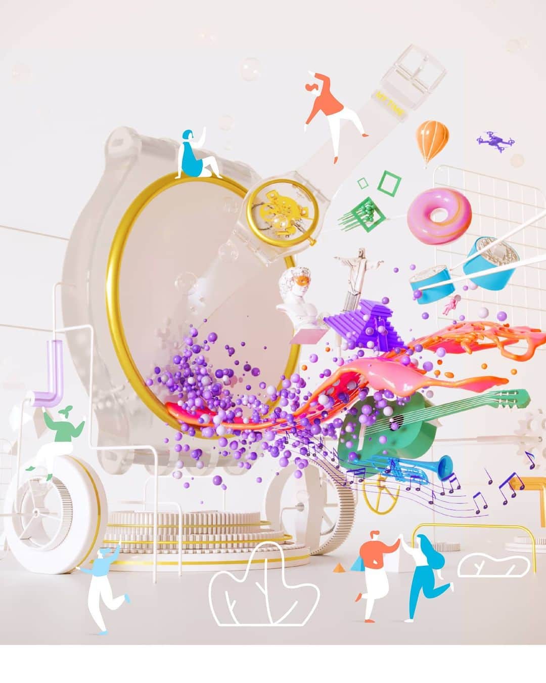 Swatchのインスタグラム：「Happy 30+1 anniversary @swatchclub! You're not yet part of it? What are you waiting for?! First-hand news on exclusive releases, collaborations and so much more!   #SwatchMyTime #SwatchClub #TimeIsWhatYouMakeOfIt」