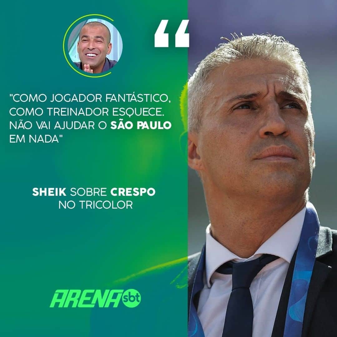 SBT Onlineのインスタグラム：「O @emersonsheik acredita que o São Paulo não fez uma boa contratação. E aí, torcedor? 🔴⚫️⚪️ #ArenaSBT」
