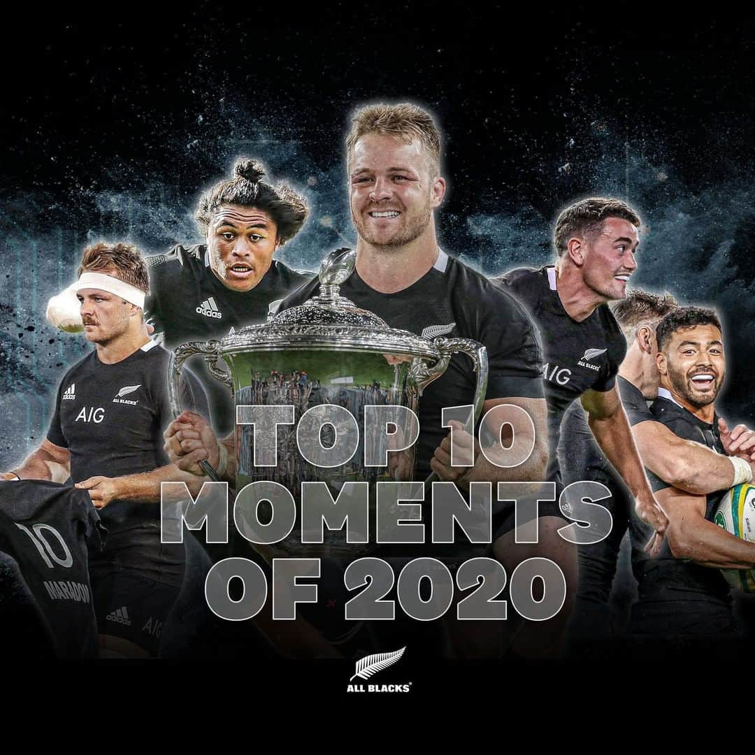 All Blacksのインスタグラム：「⚡️TOP 10 MOMENTS OF 2020⚡️ What was your favourite moment of 2020?  👉 Hit the link in our bio to vote for your favourite All Blacks moment of 2020.」
