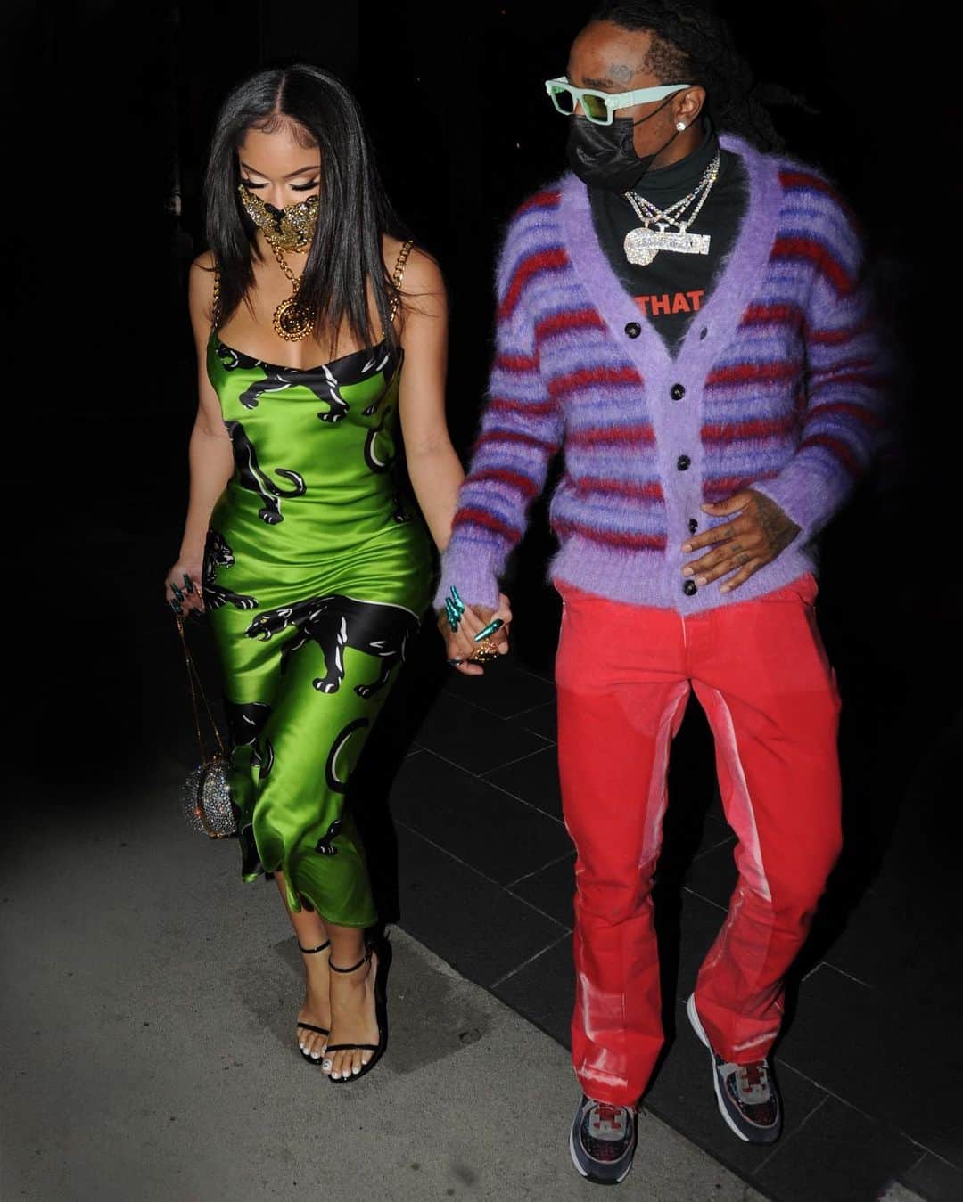 GQさんのインスタグラム写真 - (GQInstagram)「Quavo and Saweetie spotted in West Hollywood. Hit the link in bio for the 10 biggest fits of the week.」2月17日 6時42分 - gq