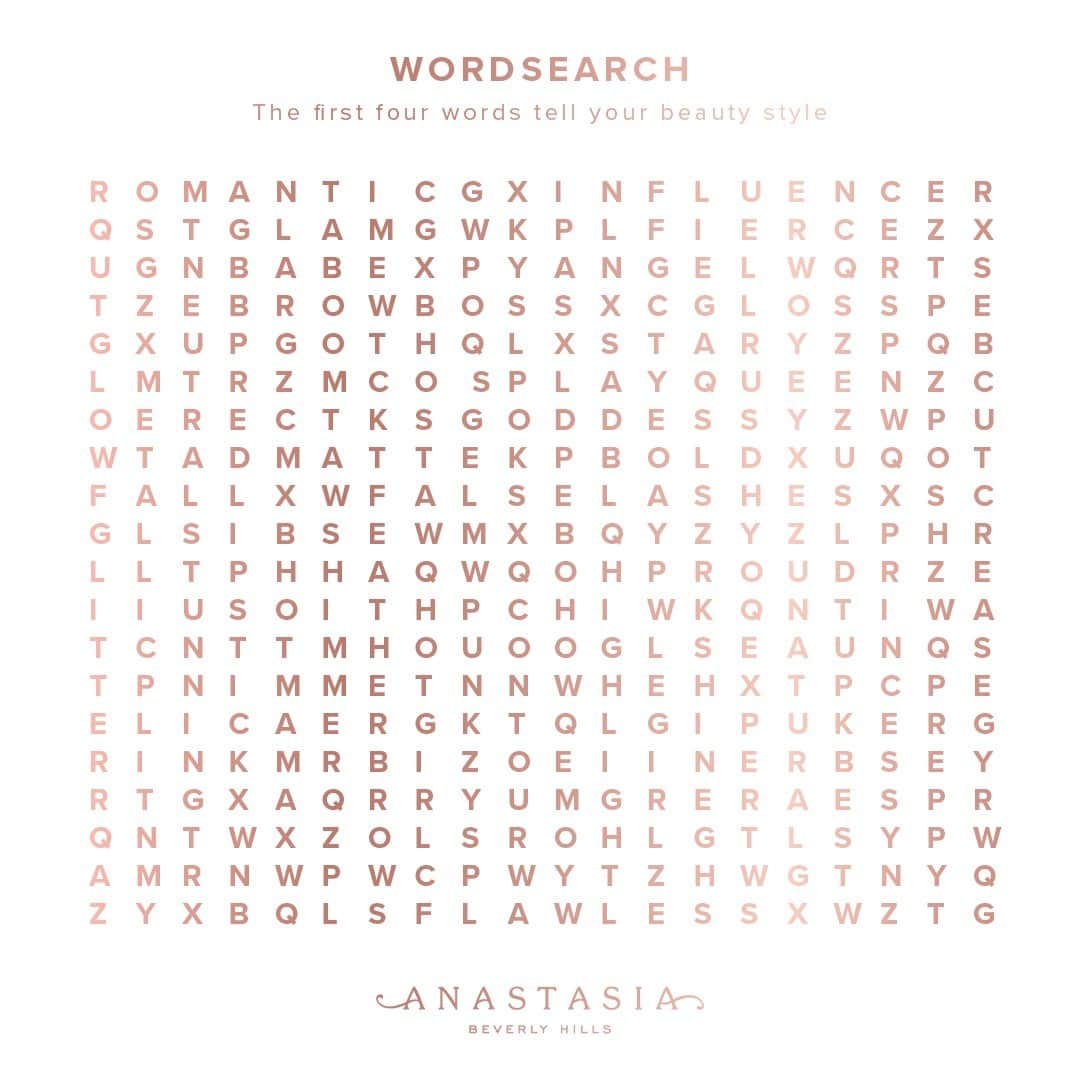 Anastasia Beverly Hillsさんのインスタグラム写真 - (Anastasia Beverly HillsInstagram)「What are the FIRST FOUR WORDS you see?! 👀 Tell us below ⬇️ ⬇️ ⬇️ what your beauty style is based on the very first words that pop out at you.  Tag a friend in the comments so they can play, too!  #anastasiabeverlyhills #anastasiabrows」2月17日 6時53分 - anastasiabeverlyhills