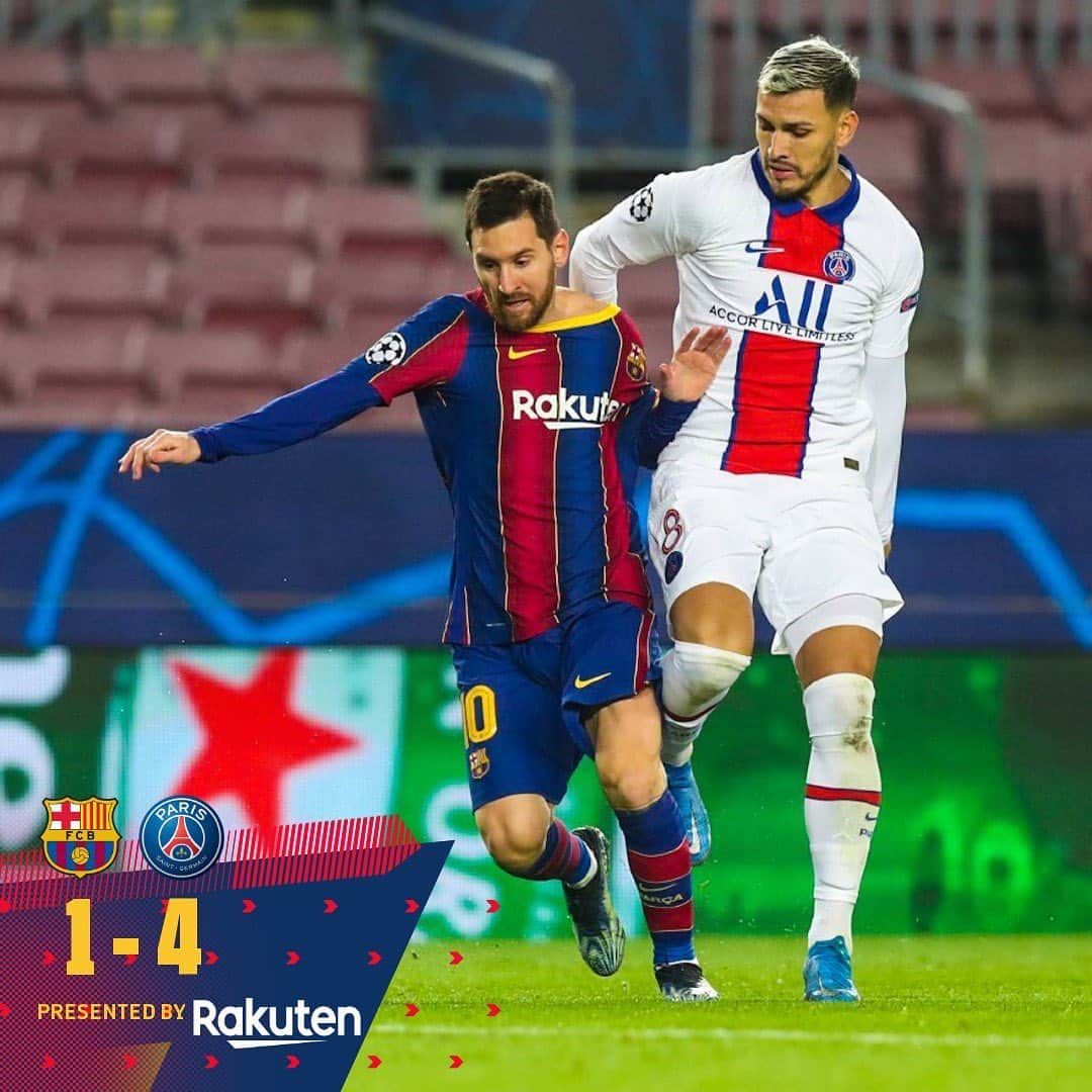 FCバルセロナさんのインスタグラム写真 - (FCバルセロナInstagram)「Barça 1-4 PSG」2月17日 6時54分 - fcbarcelona