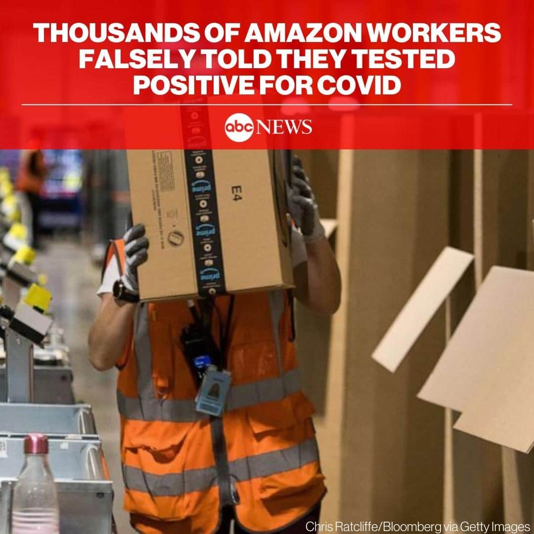 ABC Newsさんのインスタグラム写真 - (ABC NewsInstagram)「Thousands of Amazon employees in the U.K. were told to self-isolate after COVID-19 tests initially came back positive — but it turned out to be a false alarm. MORE AT LINK IN BIO.」2月17日 7時56分 - abcnews