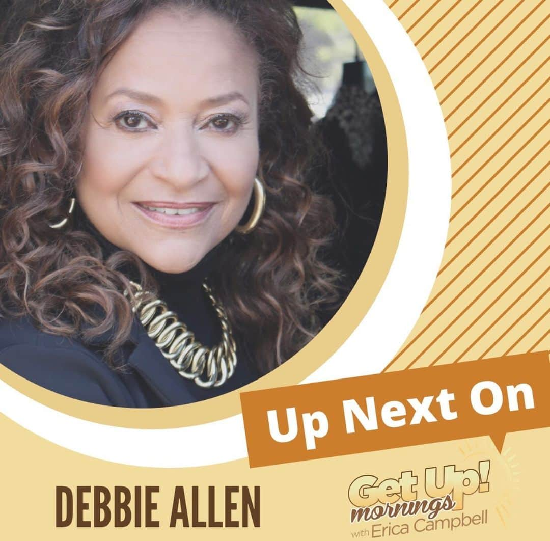 エリカ・キャンベルさんのインスタグラム写真 - (エリカ・キャンベルInstagram)「We have something so AMAZING in store for tomorrow's show! @therealdebbieallen will join us at 8:10 am EST to share her story on Diabetes Awareness and to let us know how she's doing during the pandemic.   #GetUpMornings #GetUpErica」2月17日 8時11分 - imericacampbell