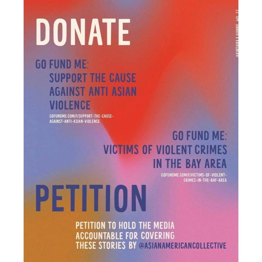 ジェンマ・チャンさんのインスタグラム写真 - (ジェンマ・チャンInstagram)「#StopAsianHate. Thank you to everyone who has spoken out. If you witness something please don’t be silent, even (and especially) when the news cycle moves on. Unite against all forms of racism. Some accounts to follow for more info and ways to help @stopaapihate @hateisavirus_ @acttochange @nextshark @aapiwomenlead  ... Slides by @haveanicedayy_ @annie_wu_22 @kimsaira」2月17日 8時35分 - gemmachan