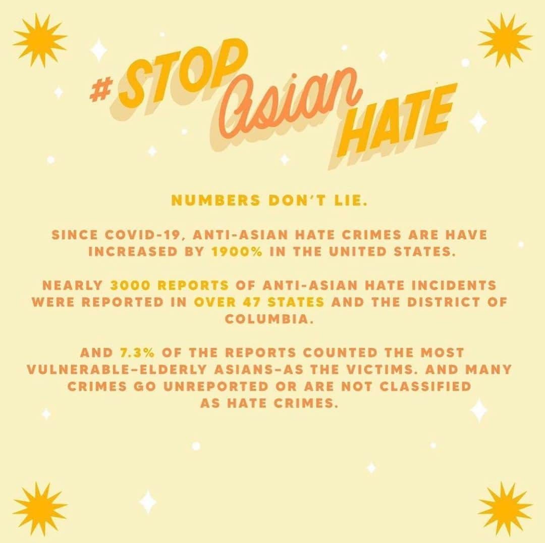ジェンマ・チャンのインスタグラム：「#StopAsianHate. Thank you to everyone who has spoken out. If you witness something please don’t be silent, even (and especially) when the news cycle moves on. Unite against all forms of racism. Some accounts to follow for more info and ways to help @stopaapihate @hateisavirus_ @acttochange @nextshark @aapiwomenlead  ... Slides by @haveanicedayy_ @annie_wu_22 @kimsaira」