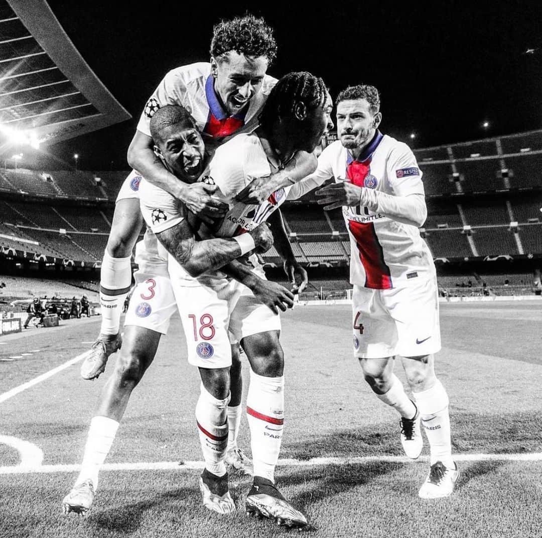 マルコス・アオアス・コレアのインスタグラム：「Soirée réussie, premier match avec un bon résultat qu’on ramène à la maison. On continue les mecs... 💪🏾🔥 #AllezPSG」