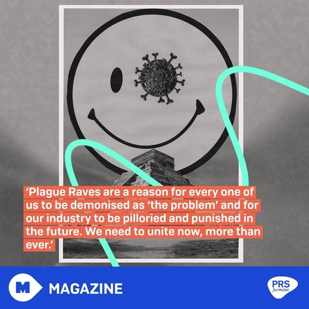 PRS for Musicさんのインスタグラム写真 - (PRS for MusicInstagram)「@the_secret_dj writes an open letter to ‘Plague Rave’ DJs. Do you agree?   LINK IN BIO FOR FULL LETTER」2月17日 19時35分 - prsformusic