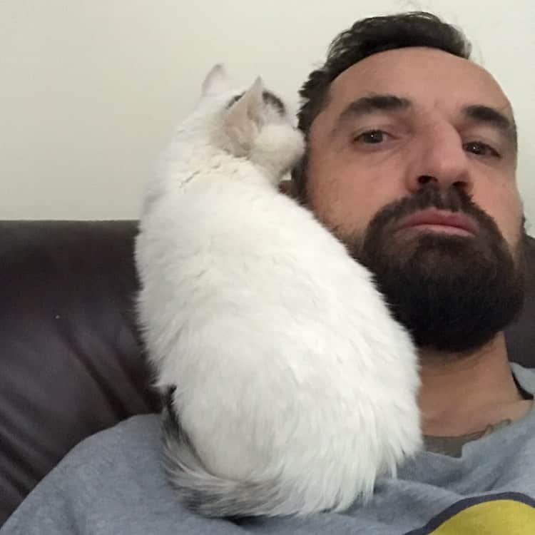 マルチン・ヴァシレフスキのインスタグラム：「Happy #worldcatday 🐈🤍」