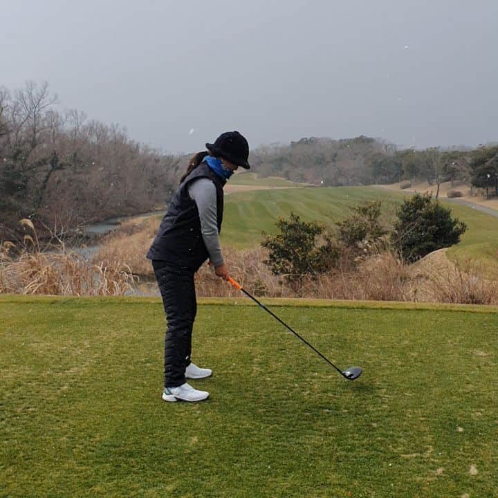 ユ・ソヨンのインスタグラム：「Winter golf ❄」