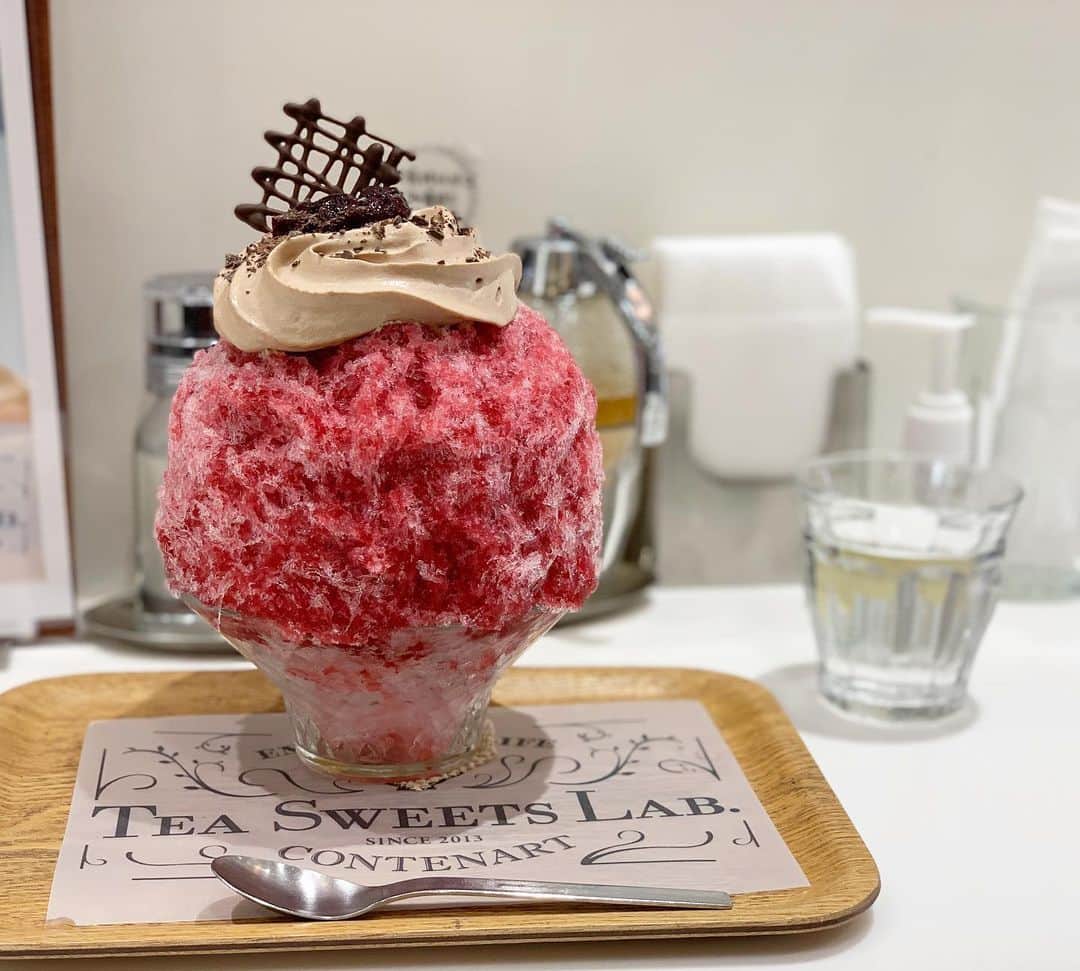 原田麻子さんのインスタグラム写真 - (原田麻子Instagram)「グッドバイタリティーショコラ  おかえりなさい！グッドバイタリティー 美味しすぎた泣 やっぱり好き大好き  #かき氷#かき氷🍧#おやつ#ごはん#sweets#shaveice」2月17日 12時36分 - achakoko