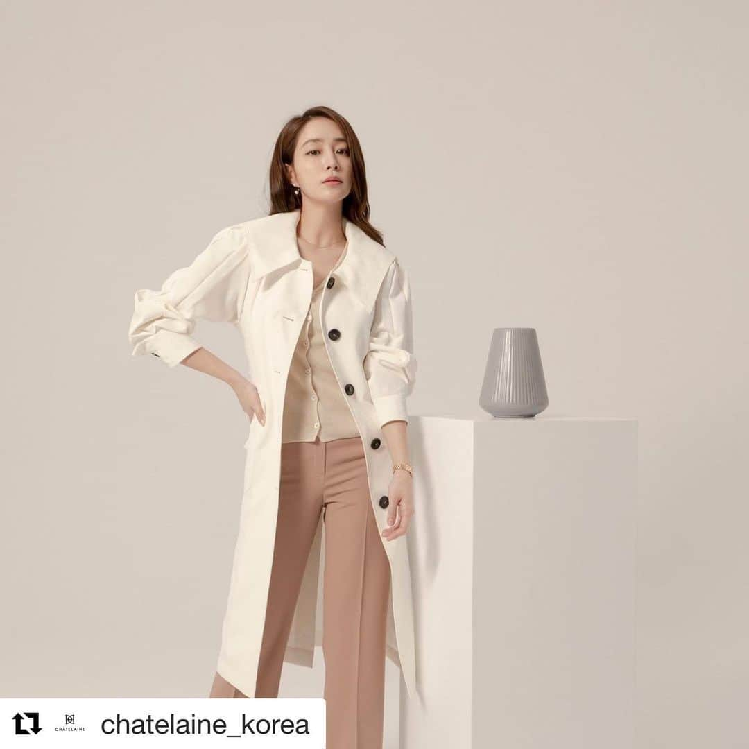 イ・ミンジョンさんのインスタグラム写真 - (イ・ミンジョンInstagram)「#Repost @chatelaine_korea with @get_repost ・・・ .    2021 Spring/Summer👒 “이민정과 빛이 만나 샤트렌이 빛나다”✨  #이민정#이민정패션#패션스타그램#데일리룩코디#봄신상#여름신상」2月17日 12時45分 - 216jung