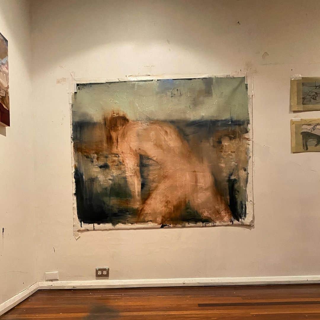 マイケルエンジェルのインスタグラム：「From this point  Jan 2021   ‘Don’t change’ oil on canvas   #newseries」