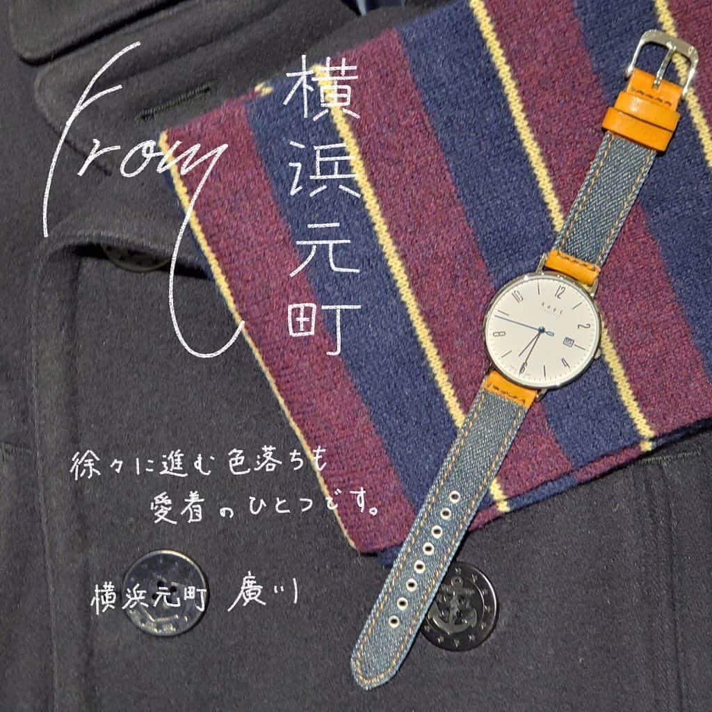 Maker's Watch Knot SGさんのインスタグラム写真 - (Maker's Watch Knot SGInstagram)「How about Kaihara  denim strap for casual work day?  Recommend style from Yokohama shop.  #knotsg #makerswatchknot #japanesewatch #watchrobe」2月17日 15時17分 - knot_singapore