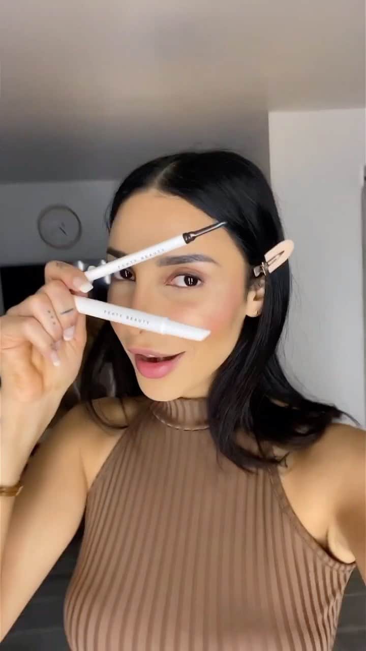 のインスタグラム：「Ce matin on veut la même énergie que @sananas2106 en faisant sa #FENTYFACE avec @fentybeauty 😍   Tape sur le petit panier pour découvrir les produits utilisés. Uniquement chez SEPHORA. #SephoraLovesFentyBeauty #SephoraFrance」