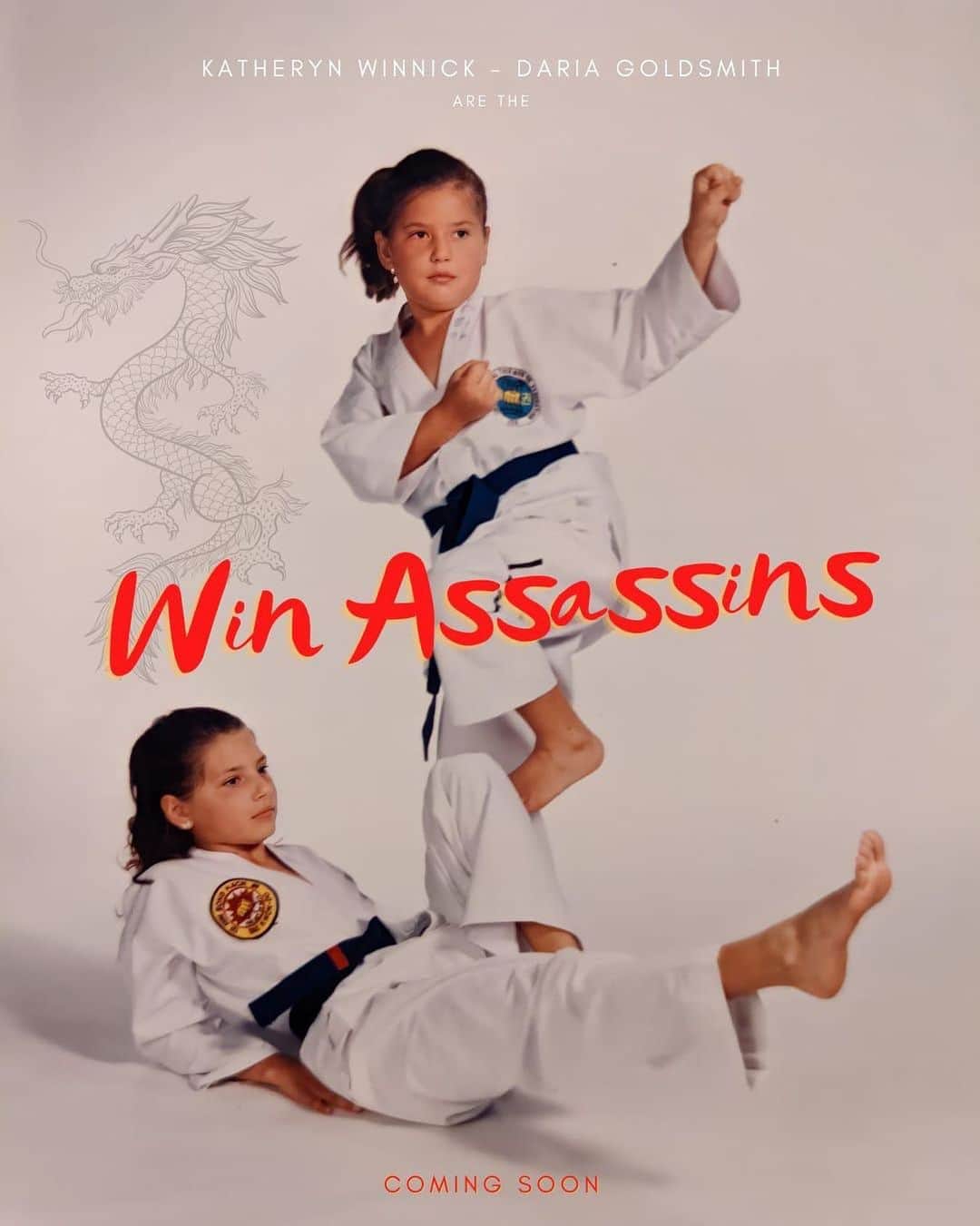 キャサリン・ウィニックのインスタグラム：「The Winnick sisters childhood dream of kicking butt on screen!  WIN ASSASINS! ✨」