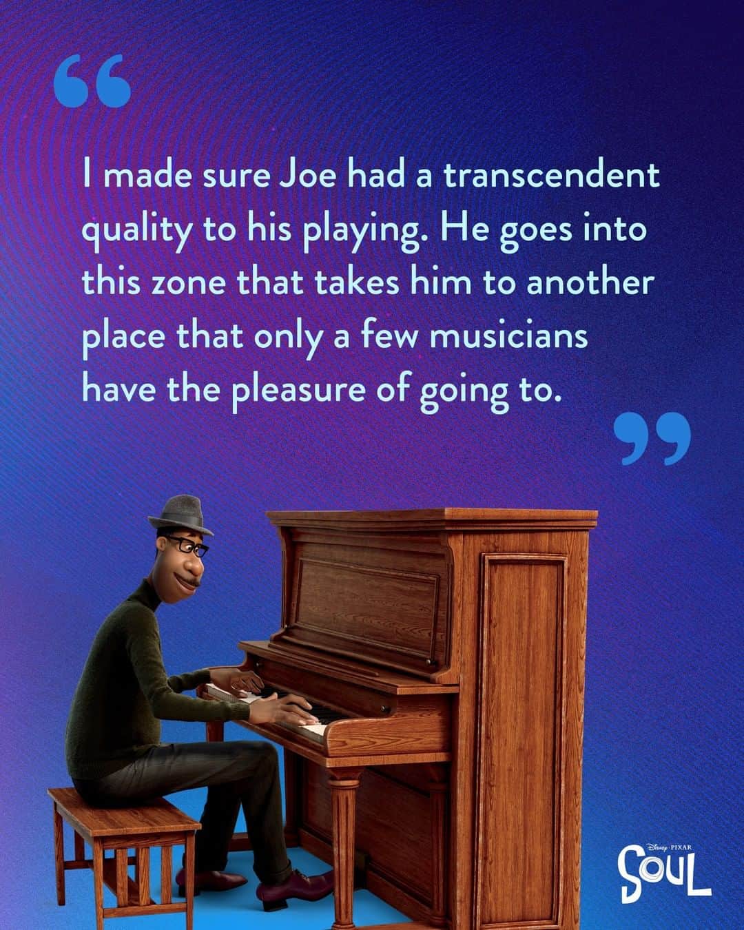 Disney Pixarさんのインスタグラム写真 - (Disney PixarInstagram)「Soundtrack your life with these words of wisdom from Jon Batiste, Jazz Composer and Arranger on Soul. Art by Xia Gordon (@carefulblackgrl)」2月18日 5時00分 - pixar