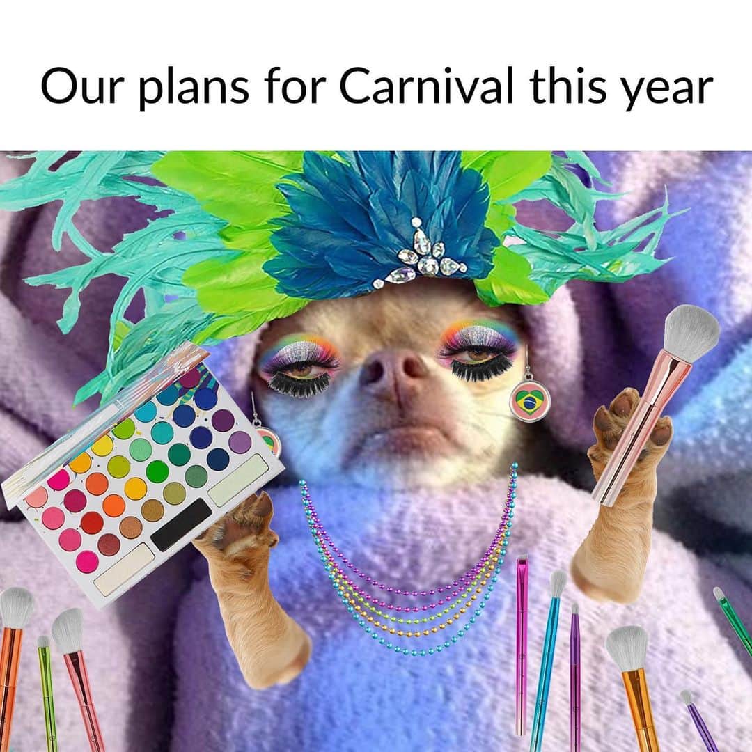 BH Cosmeticsのインスタグラム：「Carnival may have been cancelled this year, but we can still vibe to the rhythm of Brazil at home 💃🏽 BTW - you can get the entire TMBTB collection for 50% off on our site NOW 🤑 #bhcosmetics」
