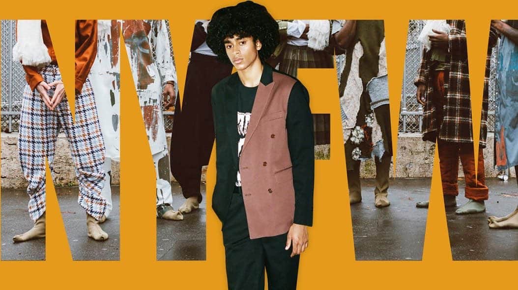 ティモウェイランドのインスタグラム：「Love this #NYFW cover art @thedailybeast 👌🏼 with @chetan_cutting in TW AW21 @cfda @newyorkmensday #newyorkmensday lensed @alaneckstein styling @haleygirl1 creative @donnakang ⚡️」