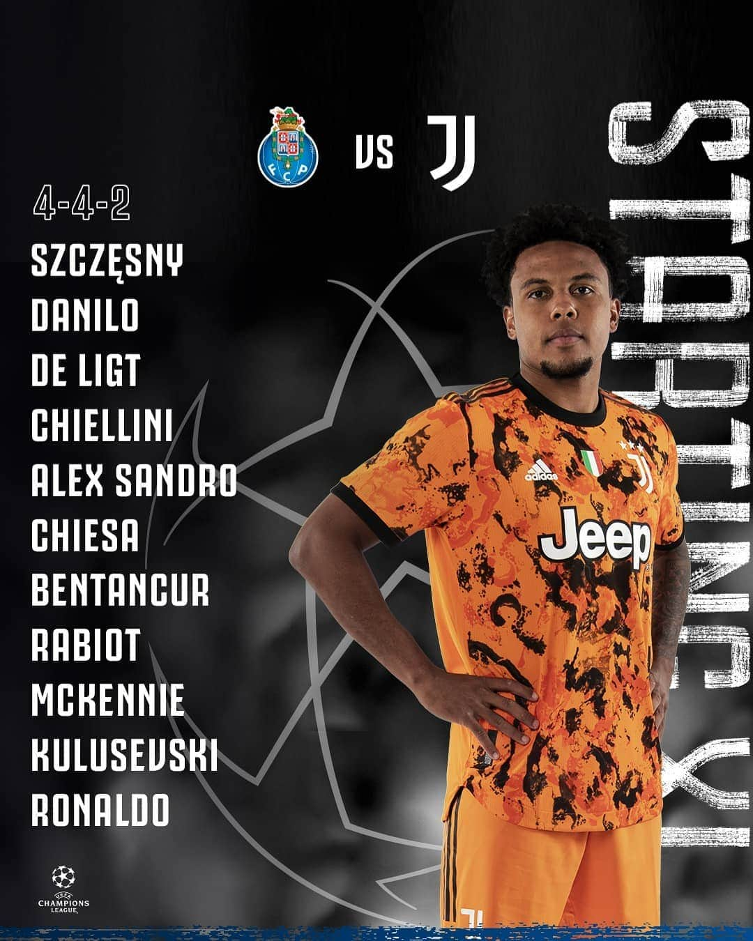 ユヴェントスFCさんのインスタグラム写真 - (ユヴェントスFCInstagram)「📝⭐ TEAM 𝗜𝗡: OUR XI FOR #FCPJuve! ⚪⚫   #JuveUCL #FinoAllaFine #ForzaJuve」2月18日 4時08分 - juventus