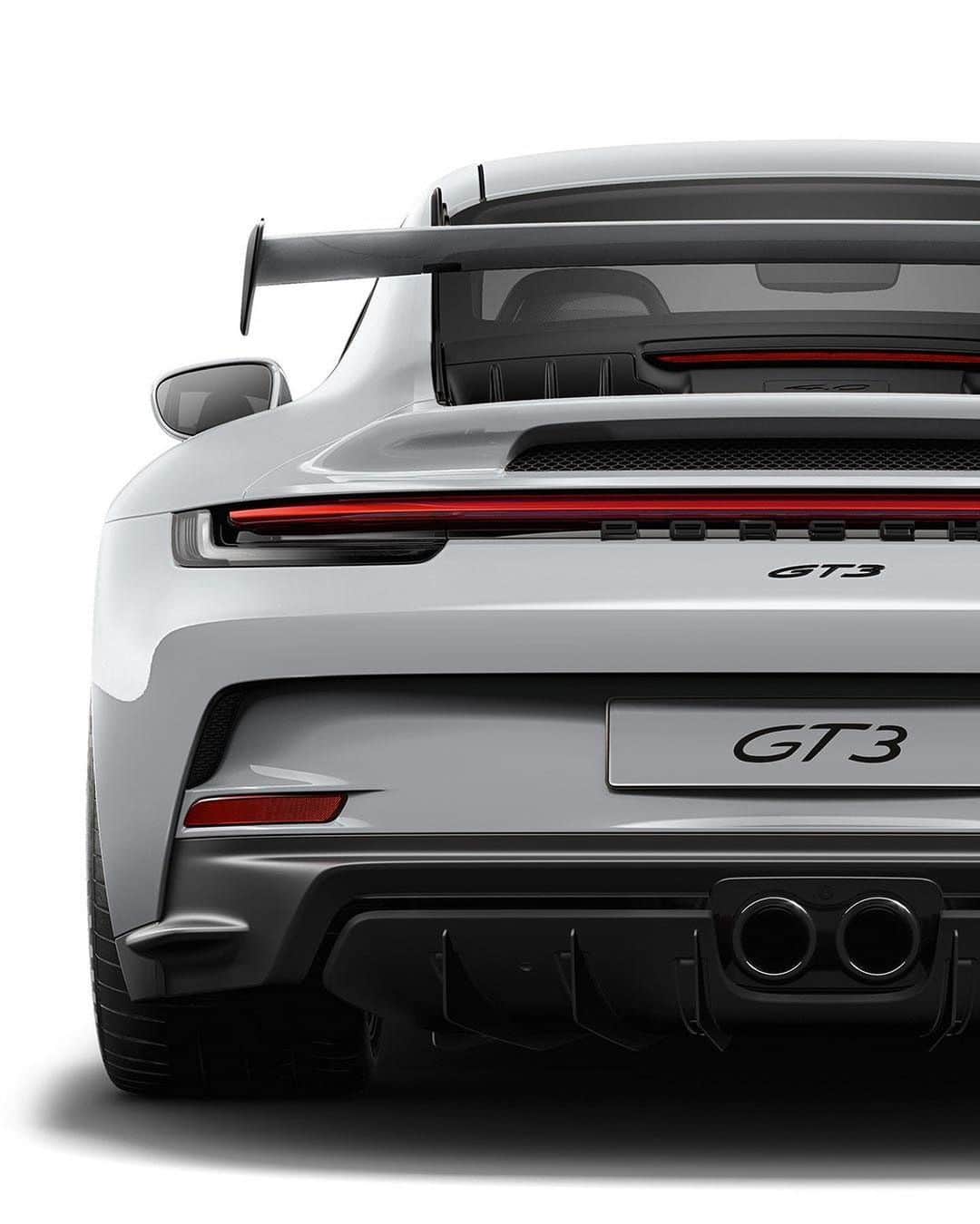 Porscheさんのインスタグラム写真 - (PorscheInstagram)「The new aerodynamics concept of the 911 GT3 once again follows the principle of 'form follows function'. Everything must be subordinated to it: wings, diffusers, air intakes. The aim? Excellent grip in every driving scenario. #TimeIsPrecious  __ 911 GT3: Fuel consumption combined: 13,3–12,4 l/100 km; CO2 emissions combined: 304–283 g/km I https://porsche.click/DAT-Leitfaden I Status: 02/2021」2月17日 20時01分 - porsche