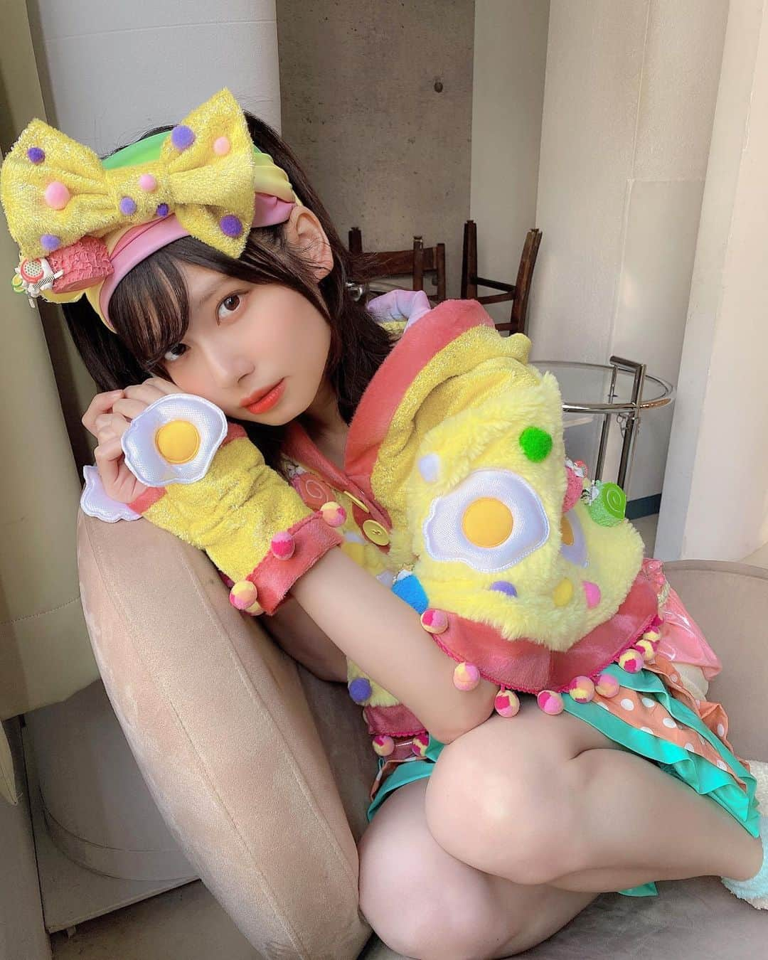 鹿目凛さんのインスタグラム写真 - (鹿目凛Instagram)「可愛いパジャマ衣装🍳 みんなはどんな格好でいつも寝てるの？」2月17日 20時43分 - kaname_rin