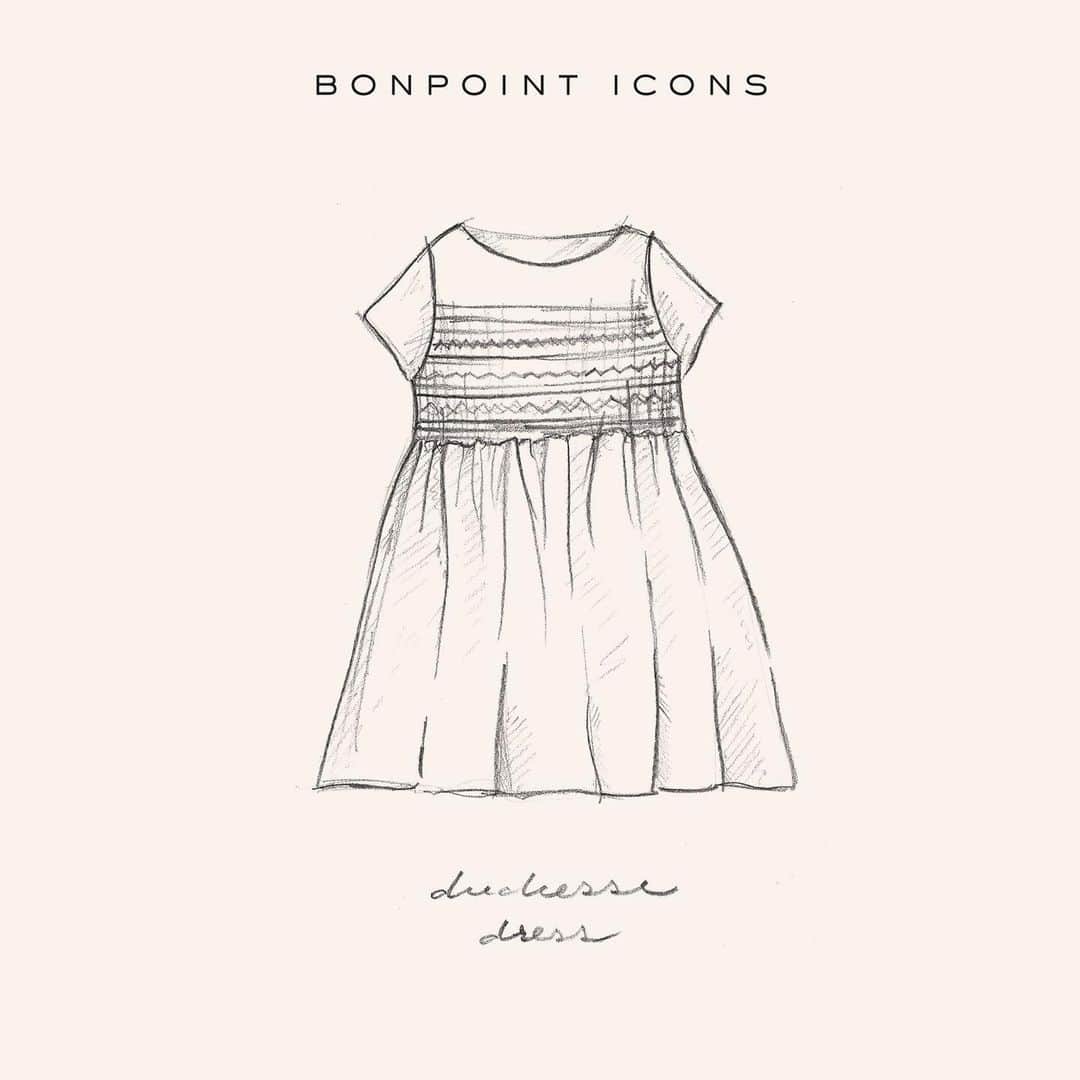 bonpointのインスタグラム：「Story of a Bonpoint icon.  1/3 : Discover the legacy of the Duchesse Dress. #bonpoint #icon #duchessedress #smockdress #legacy #kids #girls」